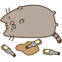 Sticker VKontakte Telegram Pusheen, pusheen cat transparent