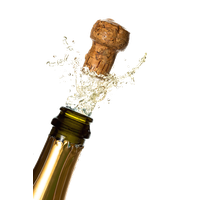 Champagne Popping Photo PNG Image