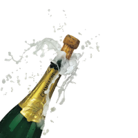 Champagne Popping Transparent Picture PNG Image