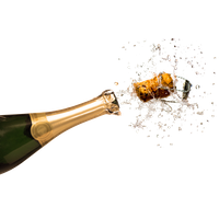 Champagne Popping Clipart PNG Image