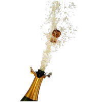 Champagne Popping Transparent Image PNG Image