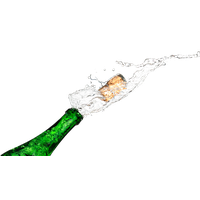 Champagne Popping Transparent PNG Image