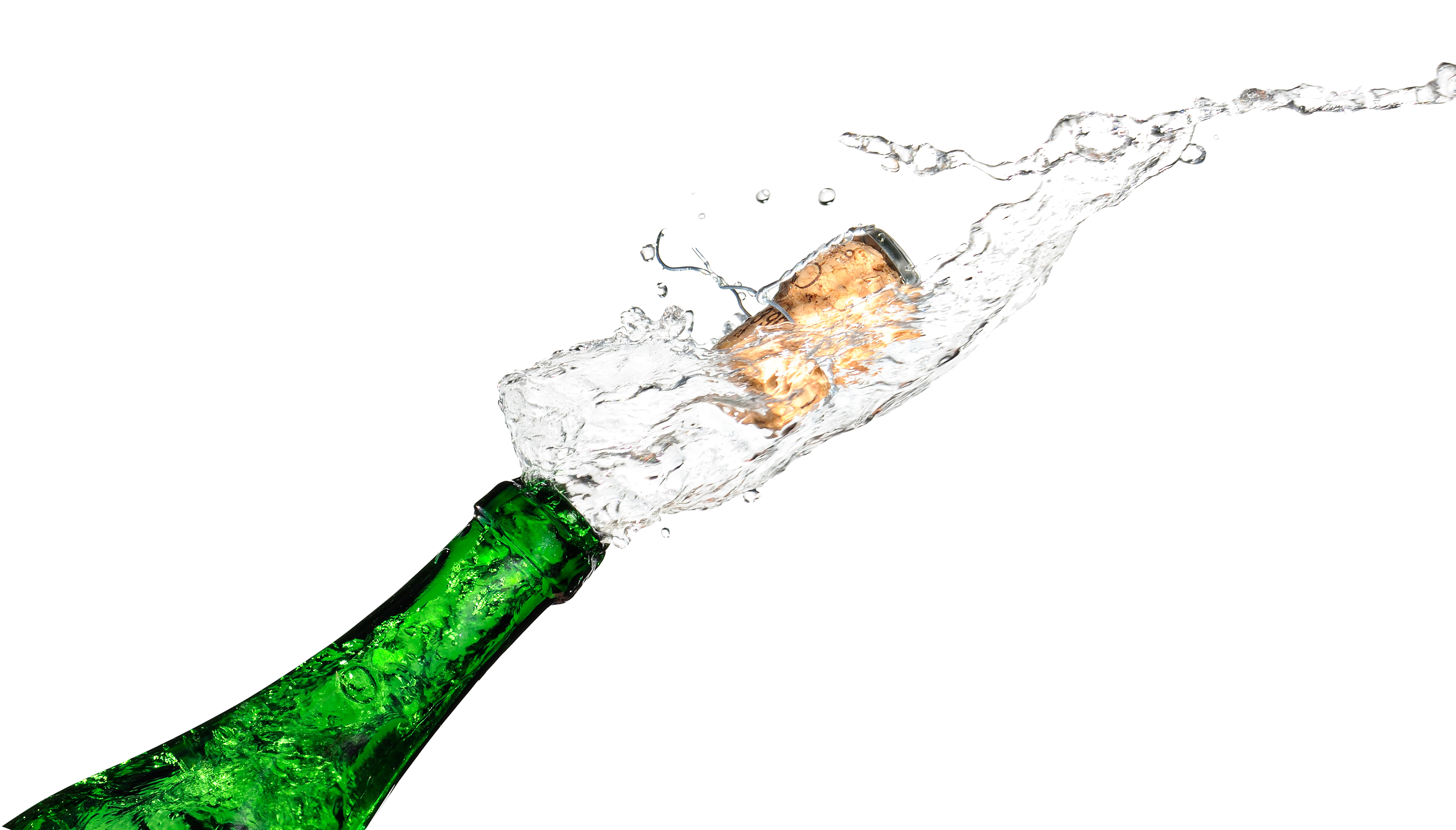 Champagne Popping Transparent PNG Image