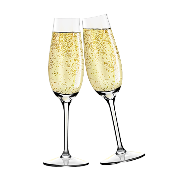 Glass Champagne Year HQ Image Free PNG PNG Image