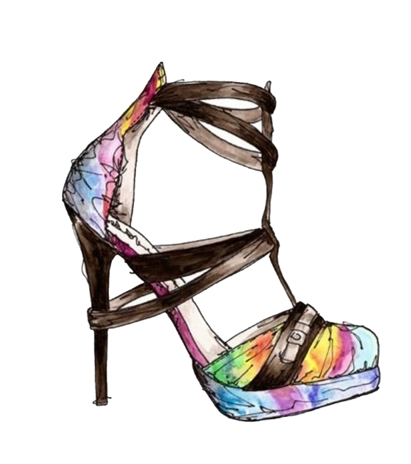 Fashion Shoes Illustration Watercolor Shoe Clothing Chanel PNG Image