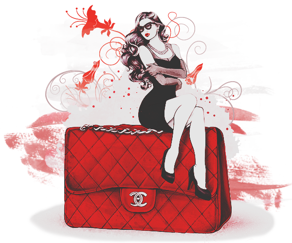 Download Vuitton Fashion Louis Illustration Handbag Chanel HQ PNG Image