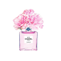 No. Perfume Watercolor Coco Painting Chanel PNG Image