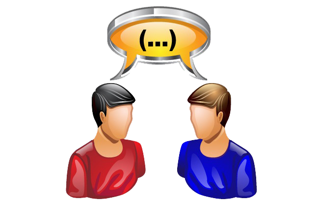 Chat People Free Clipart HD PNG Image
