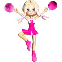 cheerleader png clipart