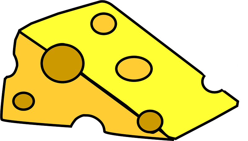 Cheese Piece Yellow Free Clipart HQ PNG Image
