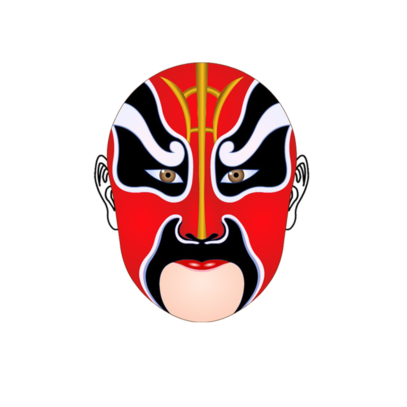 Chinese Opera Mask Peking China Facebook PNG Image