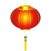 Chinese red lantern Transparent PNG Image