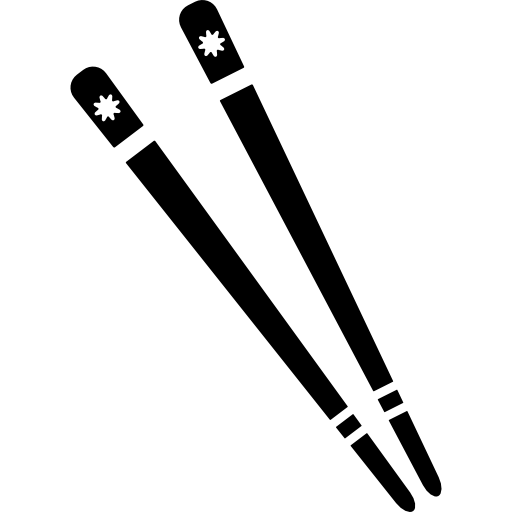 Silhouette Chopsticks Download Free Image PNG Image