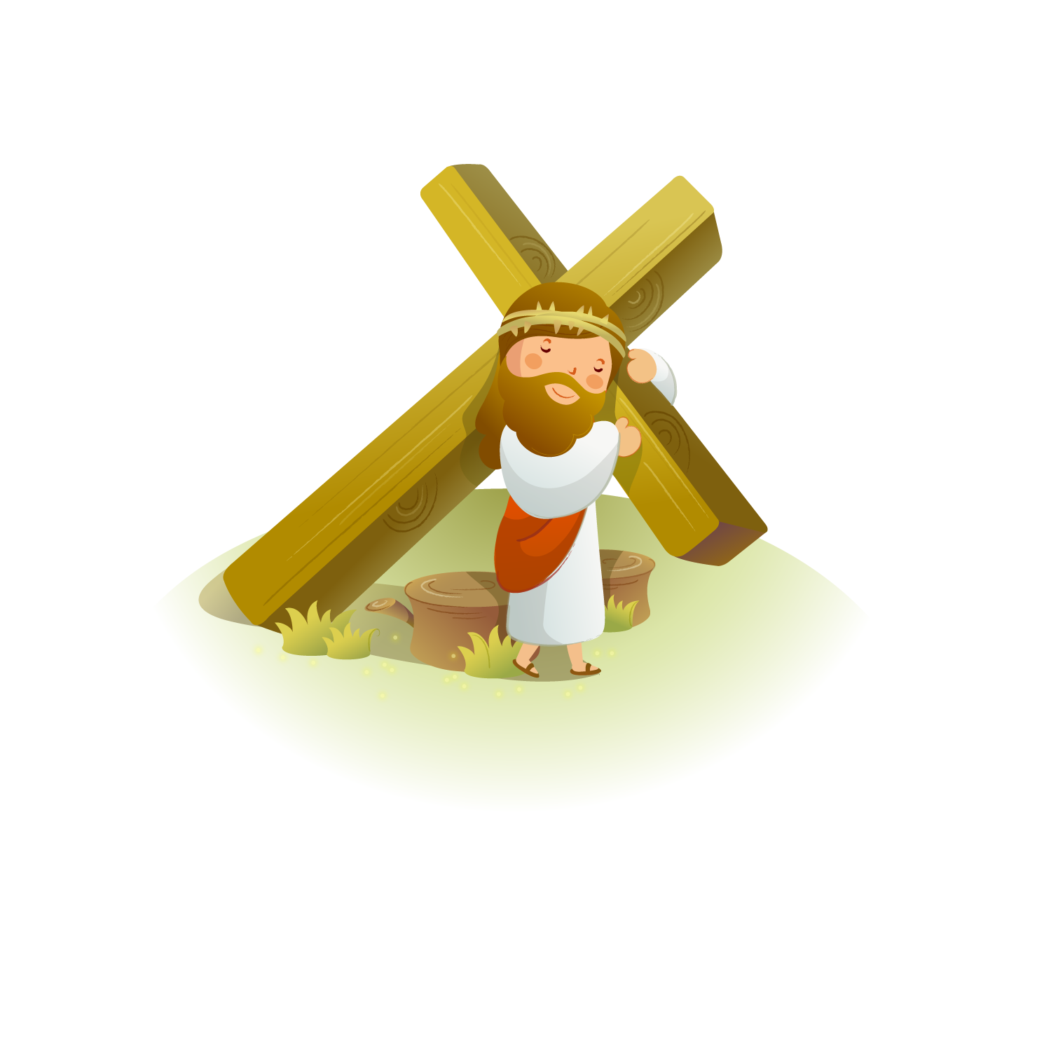 Resurrected Of Crown Cross Jesus Vector Thorns PNG Image