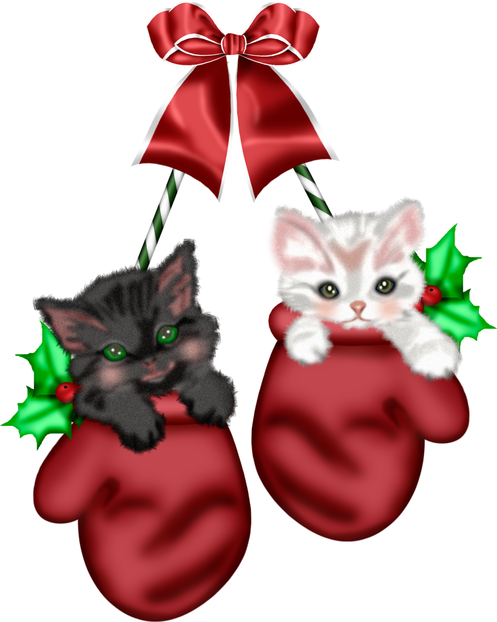 Vector Christmas Kitten Download Free Image PNG Image