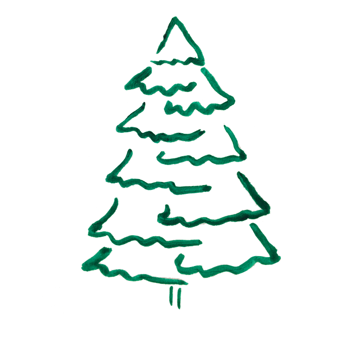 Watercolor Tree Christmas PNG File HD PNG Image