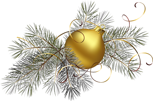 Christmas Gold Bauble Free Transparent Image HQ PNG Image