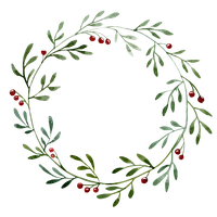 Watercolor Wreath Christmas Free Download PNG HQ PNG