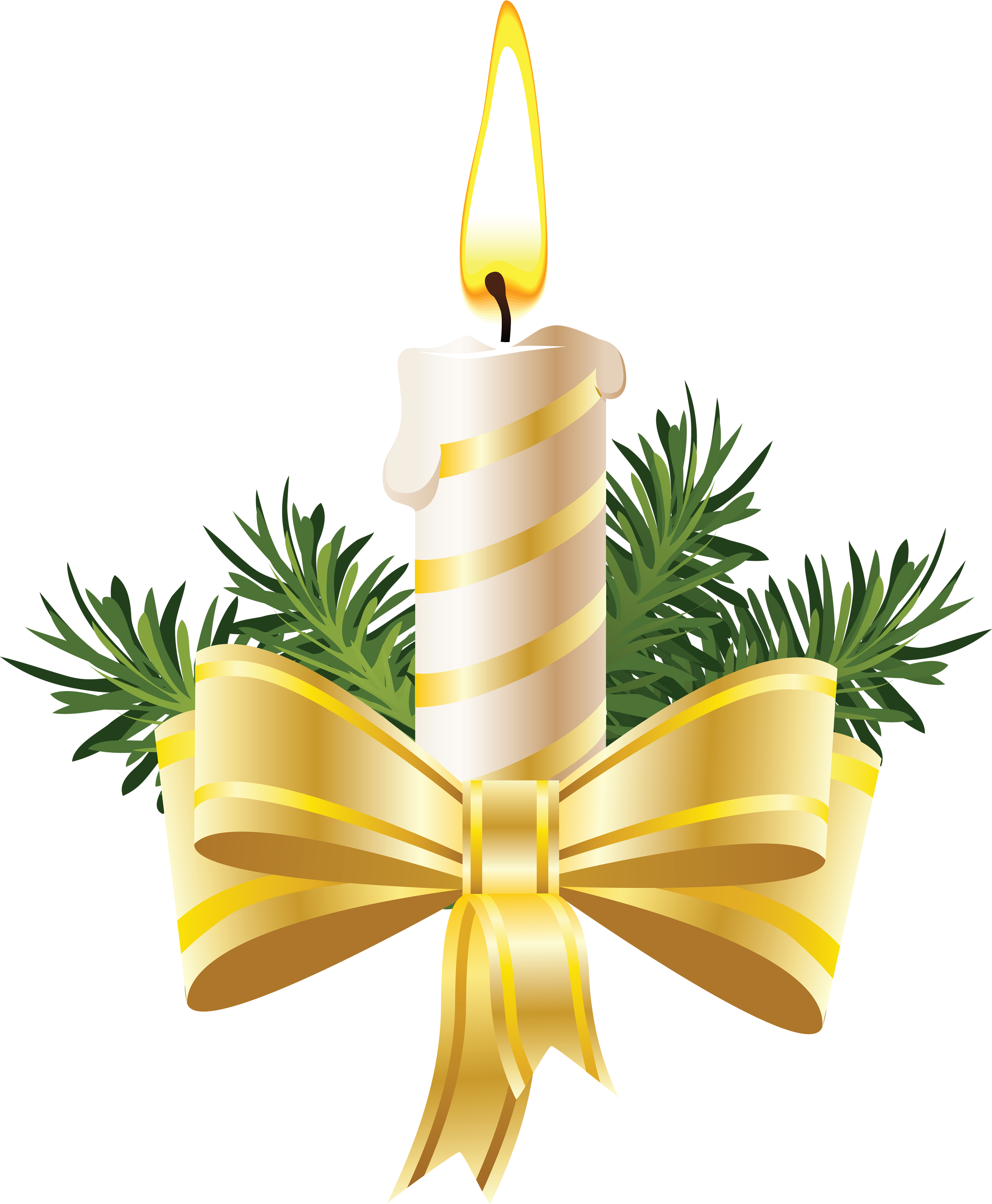 Candle Christmas Gold Free Download PNG HD PNG Image