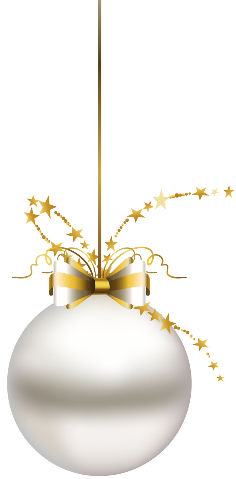White Christmas Ornaments PNG Download Free PNG Image