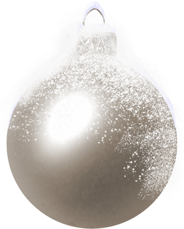White Christmas Ornaments HQ Image Free PNG Image