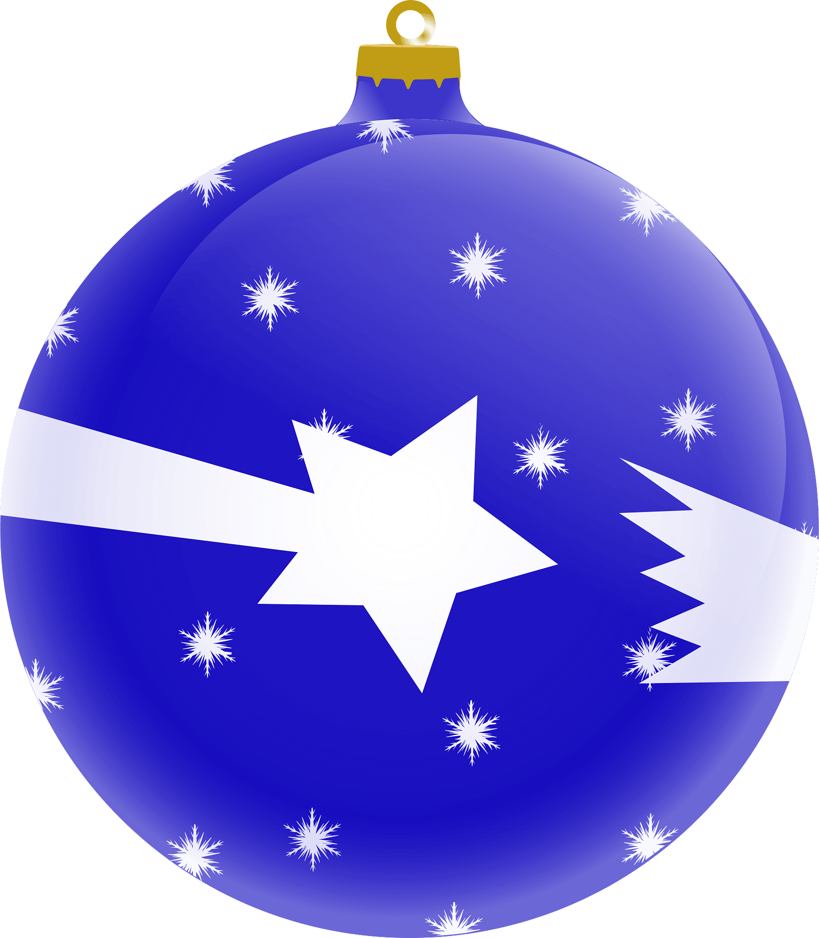 Blue Christmas Bauble Download HD PNG Image