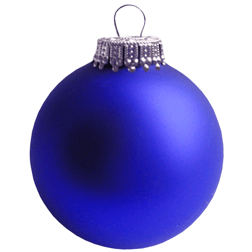 Blue Christmas Bauble Free Transparent Image HQ PNG Image
