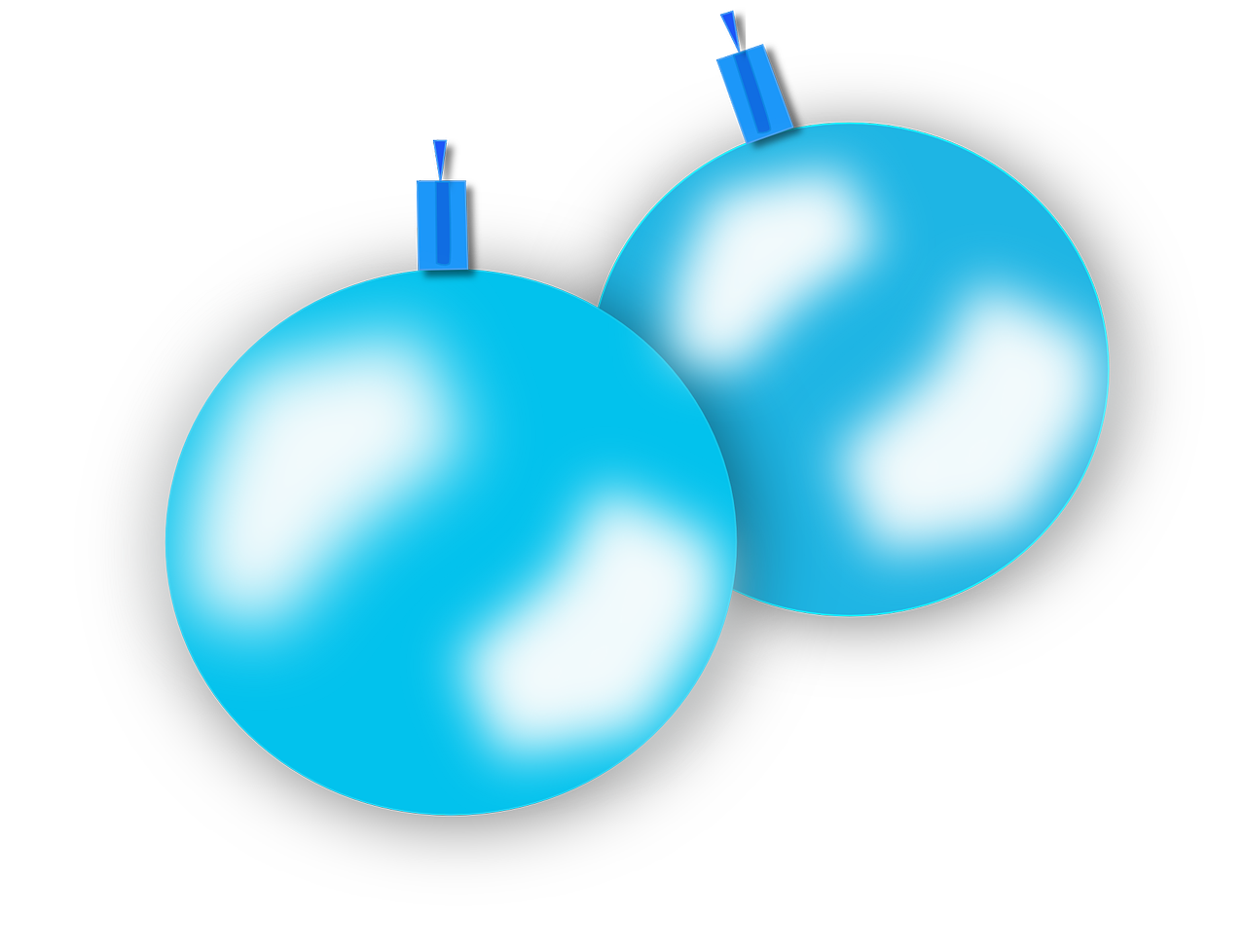 Blue Christmas Bauble Free Transparent Image HD PNG Image