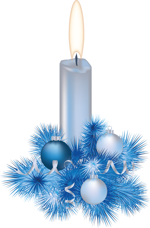Blue Candle Christmas Photos PNG Image High Quality PNG Image