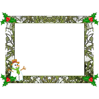 Download Picture Frame Green Christmas Free Transparent Image HD HQ PNG ...