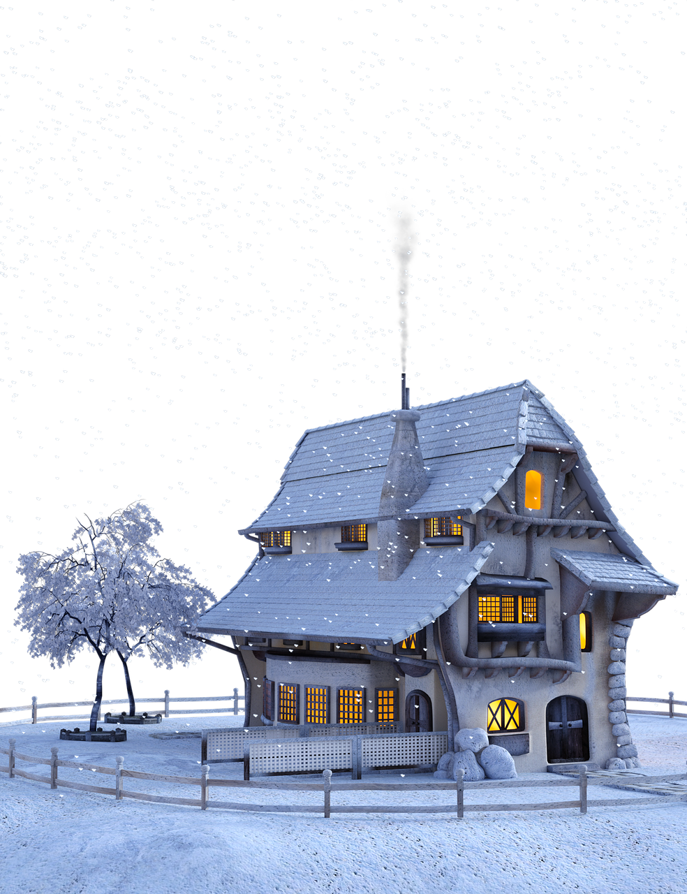 Christmas Landscape Download Free Image PNG Image