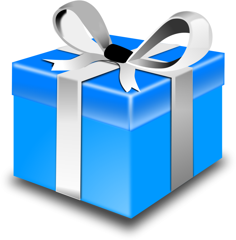 Blue Christmas Gift PNG File HD PNG Image