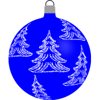 Blue Christmas Free Clipart HQ PNG