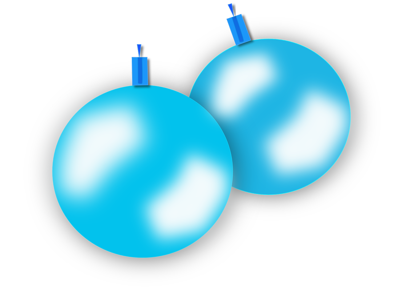 Blue Picture Christmas Free Clipart HD PNG Image