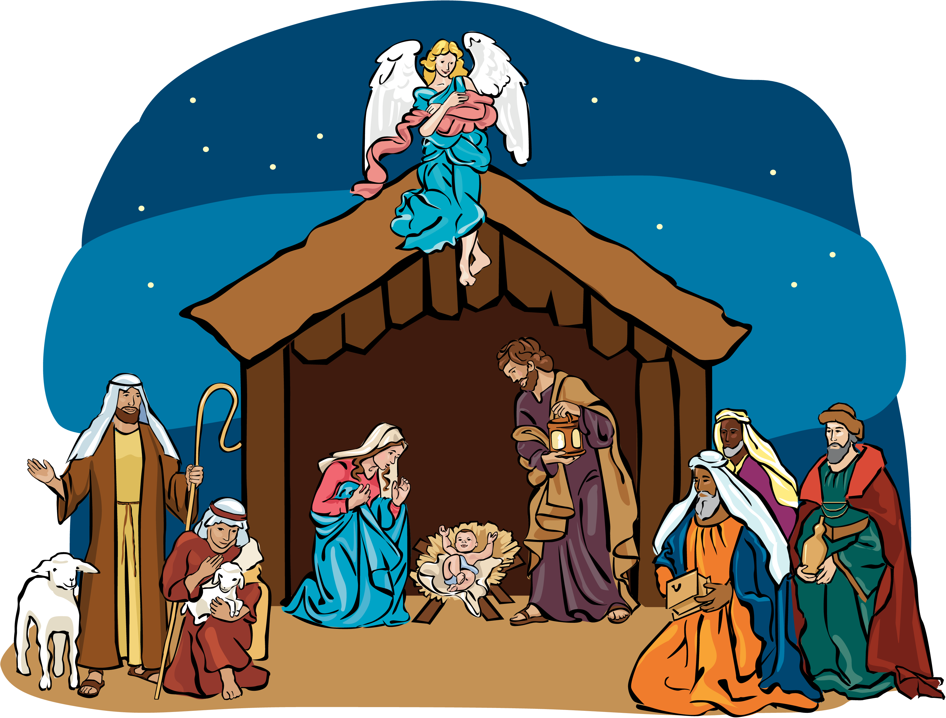 Nativity Picture Christmas Free Transparent Image HQ PNG Image