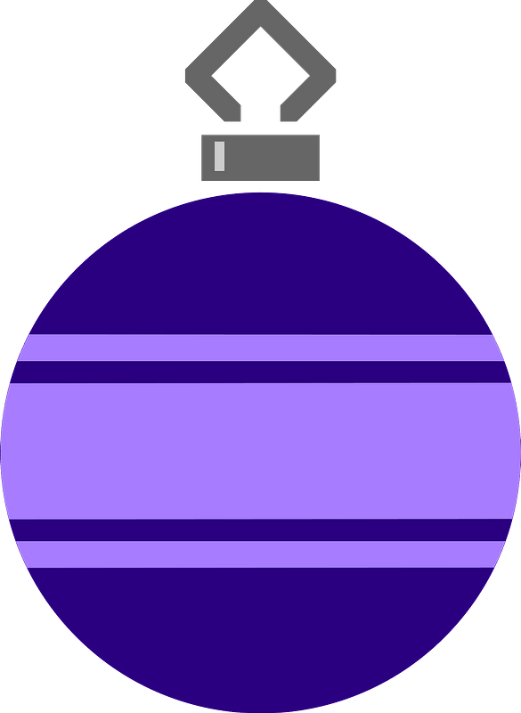 Purple Pic Christmas Ornaments Free Download PNG HQ PNG Image