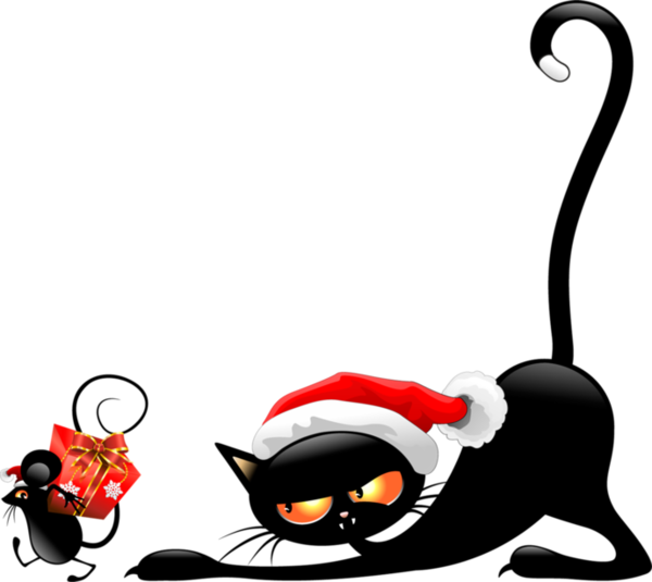 Christmas Cat PNG Download Free PNG Image