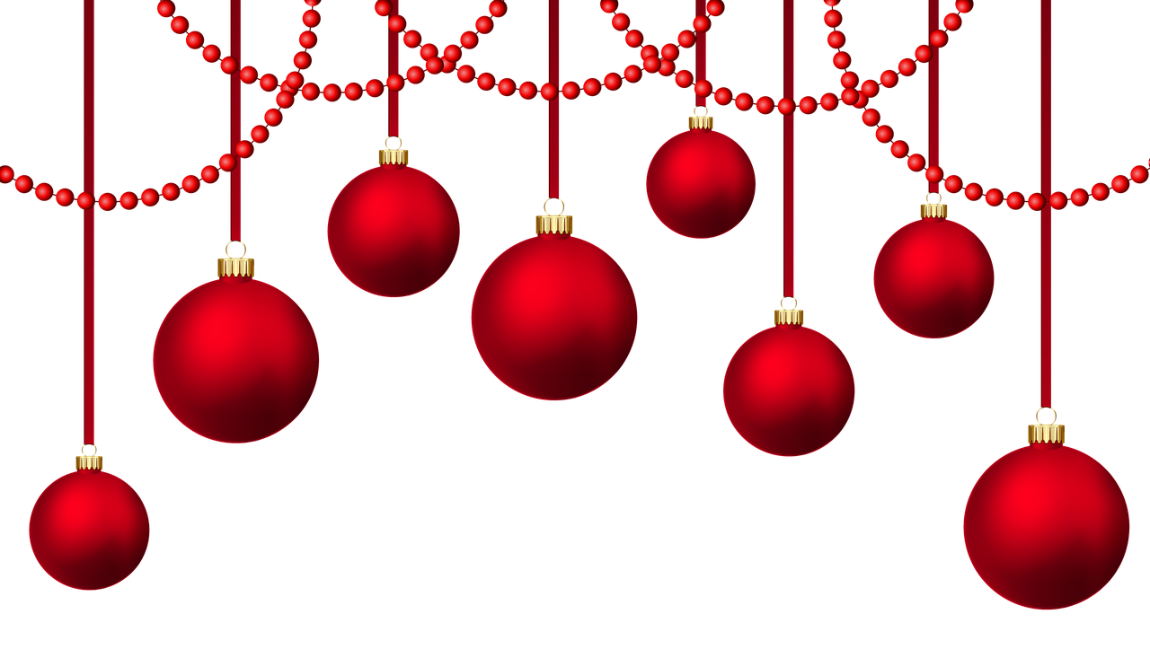Picture Hanging Christmas Red Bauble PNG Image