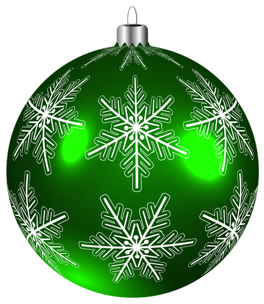 Green Christmas Ornaments PNG Image High Quality PNG Image