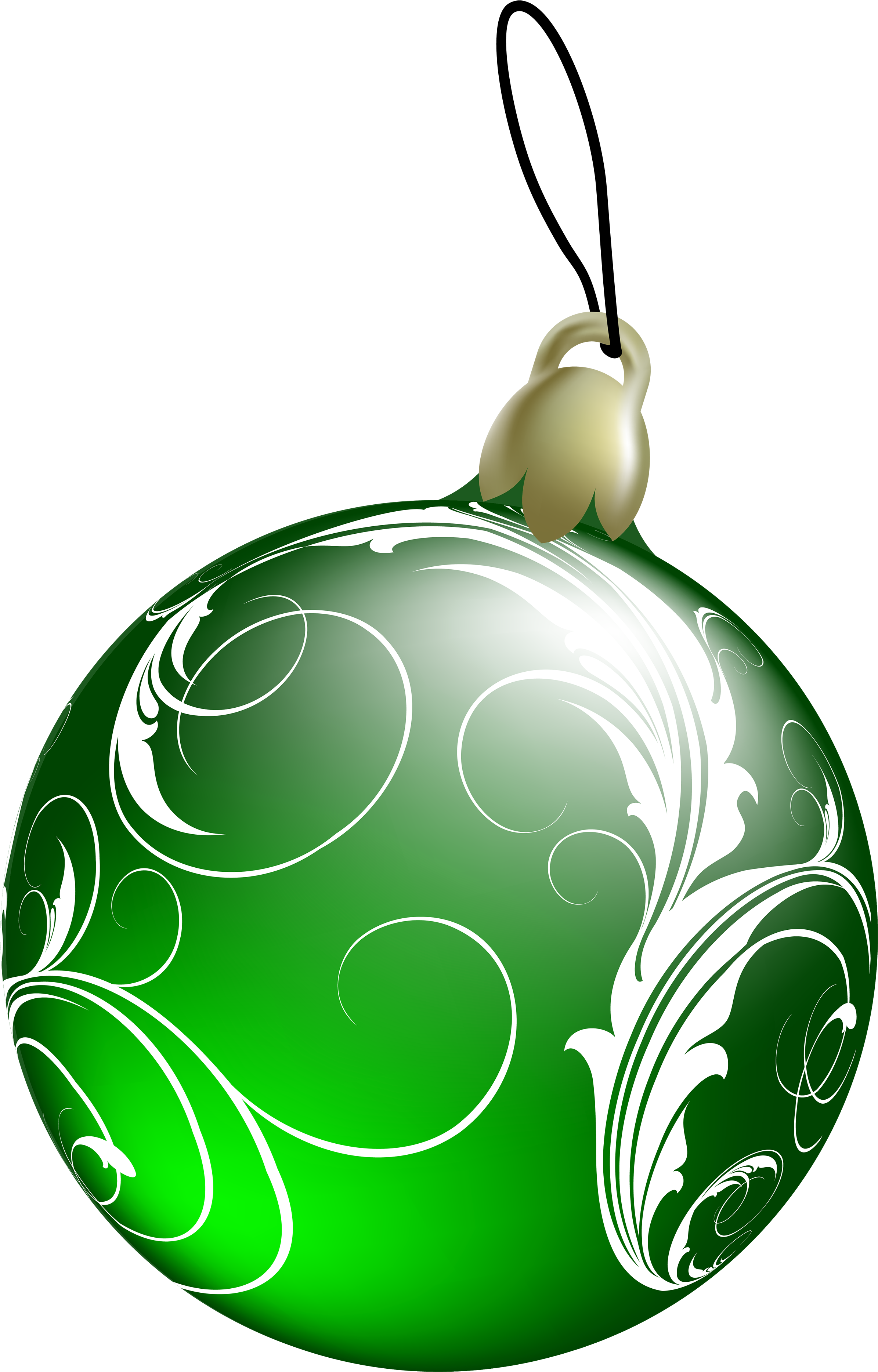 Green Christmas Ornaments Free Download Image PNG Image