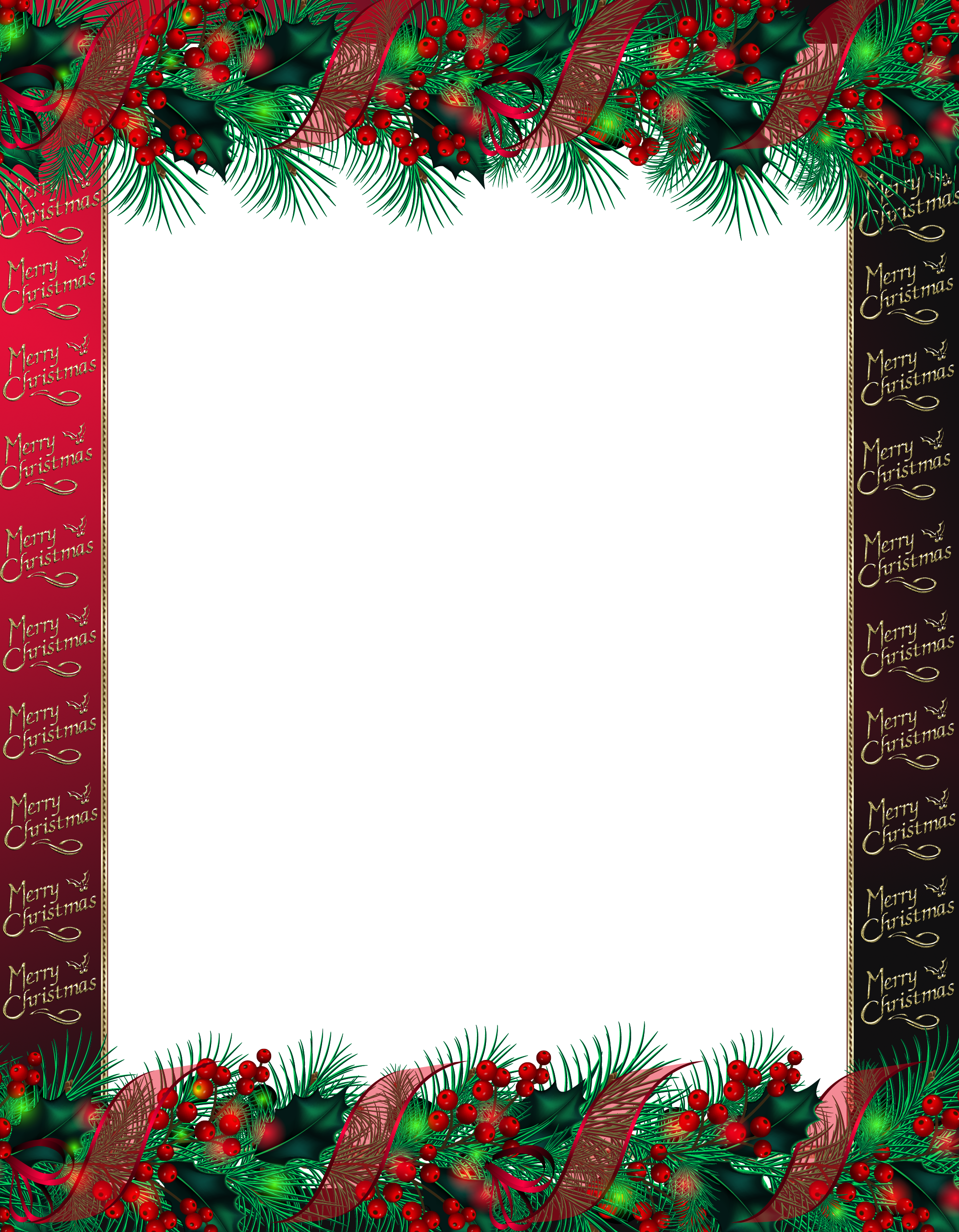 Frame Pic Christmas Red Free Photo PNG Image