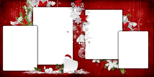 Picture Frame Christmas Red Free Transparent Image HQ PNG Image