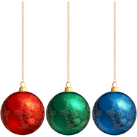 Christmas Ornaments Hanging PNG Free Photo PNG