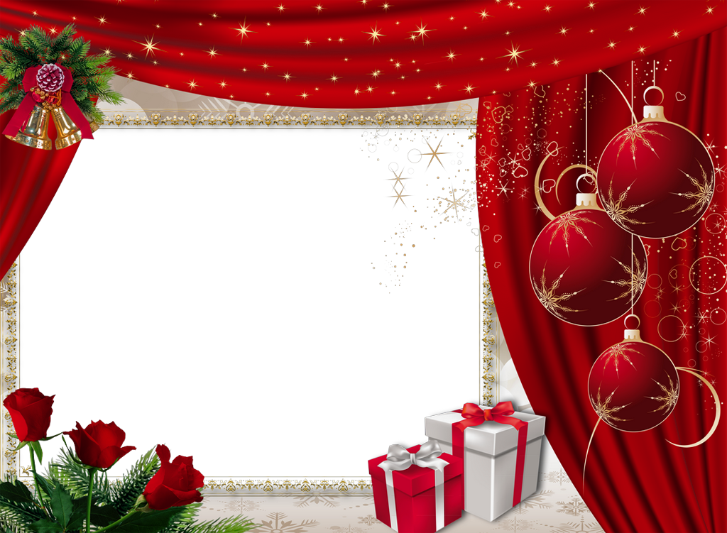 Images Frame Christmas Red Free HQ Image PNG Image