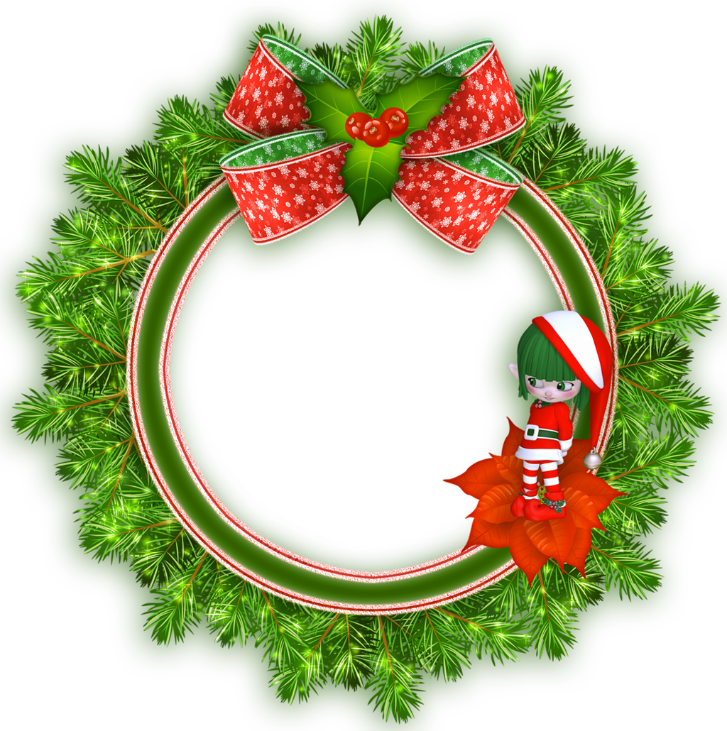 Frame Round Christmas Free Download PNG HD PNG Image