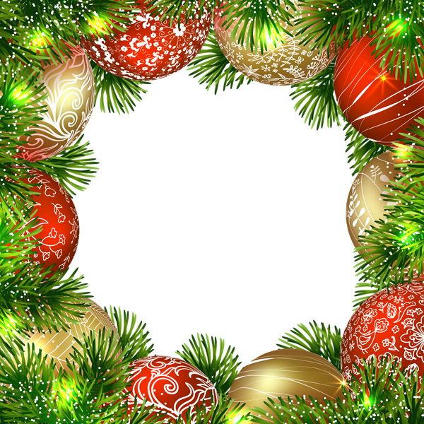 Frame Christmas Ornaments Free Transparent Image HQ PNG Image