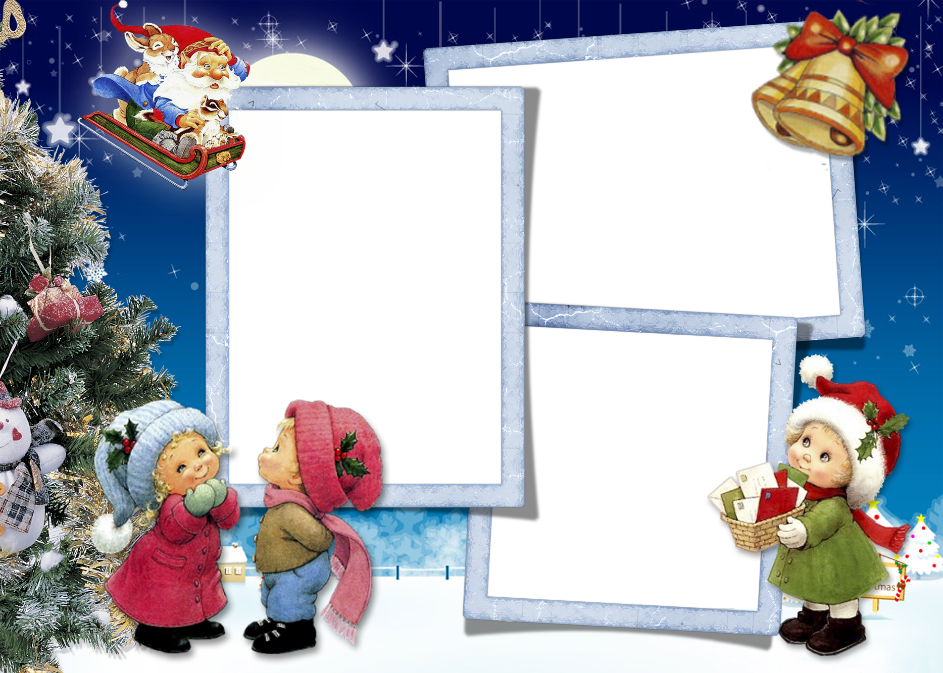 Frame Christmas Santa PNG Download Free PNG Image