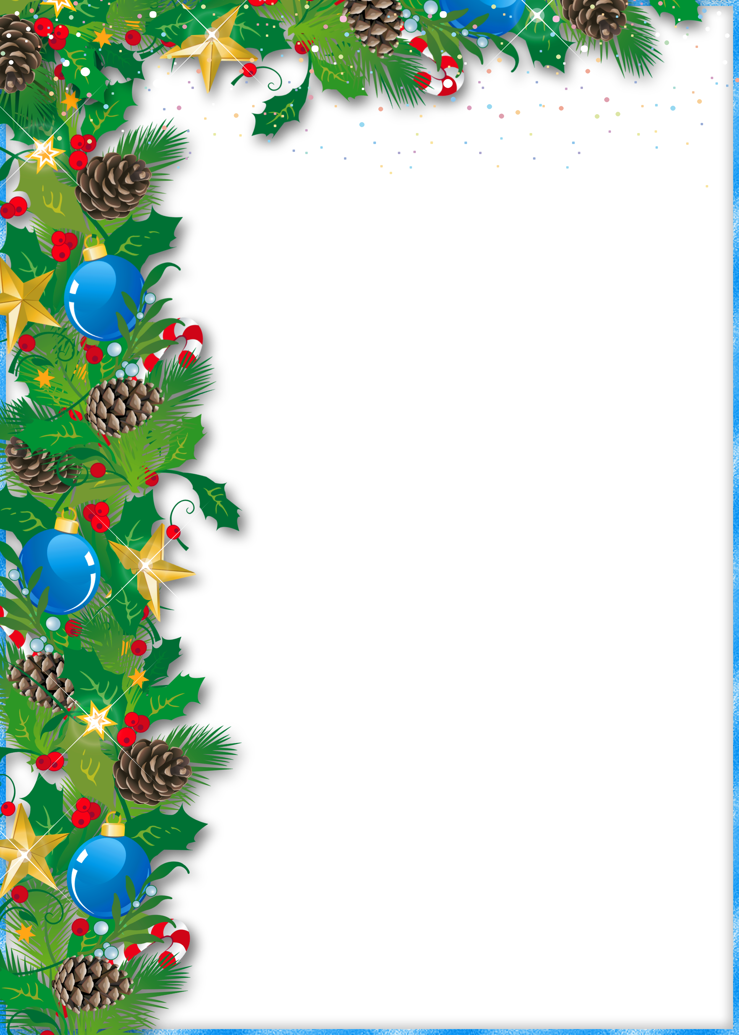 Frame Christmas Ornaments Free Clipart HQ PNG Image