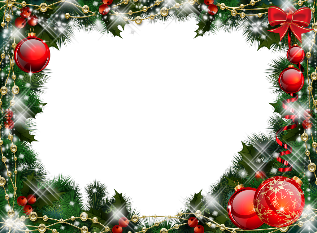 Picture Frame Christmas Ornaments Free Clipart HQ PNG Image