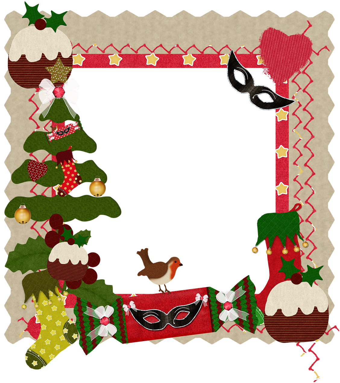 Picture Frame Christmas Santa Free Download Image PNG Image